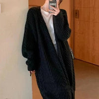 Kardigan Damski Długi w Stylu Oversize | Sweter Damski na Jesień i Zimę