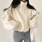 Kurtka Damska Fleece w Stylu Oversize Fluffy | Ciepła Kurtka Zimowa Casual