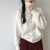 Kardigan Damski w Klasycznym Stylu Dzianinowym | Sweter Damski Rozpinany Casual