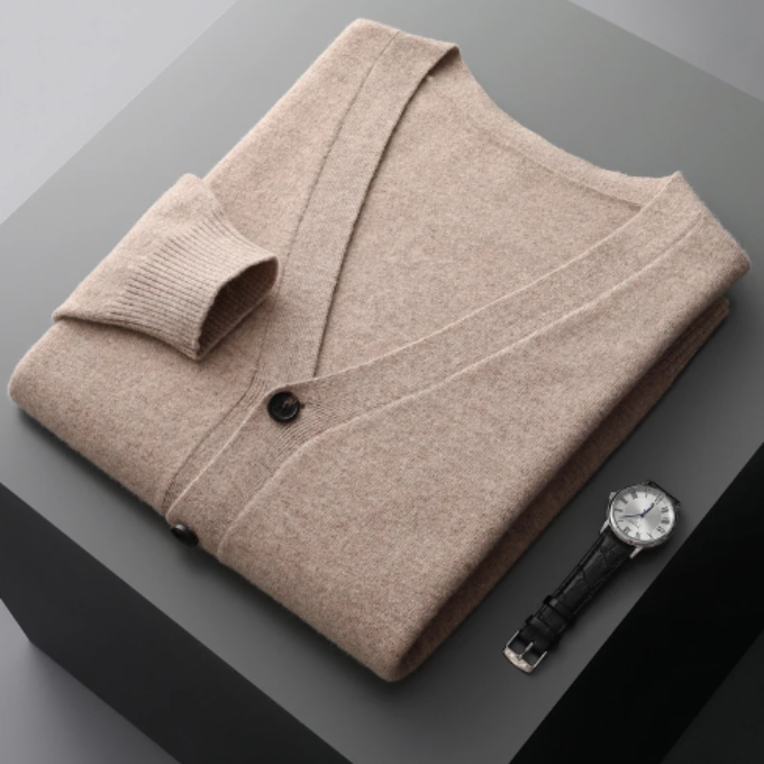 Kardigan Męski z Guzikami | Klasyczny Krój | Smart Casual | Lekka Warstwa na Cały Rok