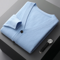 Kardigan Męski z Guzikami | Klasyczny Krój | Smart Casual | Lekka Warstwa na Cały Rok