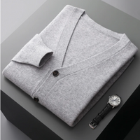 Kardigan Męski z Guzikami | Klasyczny Krój | Smart Casual | Lekka Warstwa na Cały Rok