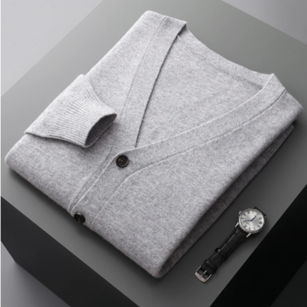 Kardigan Męski z Guzikami | Klasyczny Krój | Smart Casual | Lekka Warstwa na Cały Rok