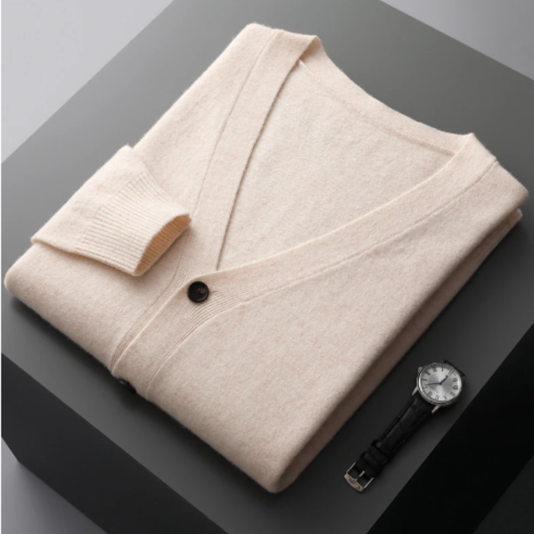 Kardigan Męski z Guzikami | Klasyczny Krój | Smart Casual | Lekka Warstwa na Cały Rok