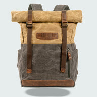 Plecak Rolltop w Stylu Vintage z Woskowanego Płótna | Wodoodporny Plecak na Co Dzień i Podróże