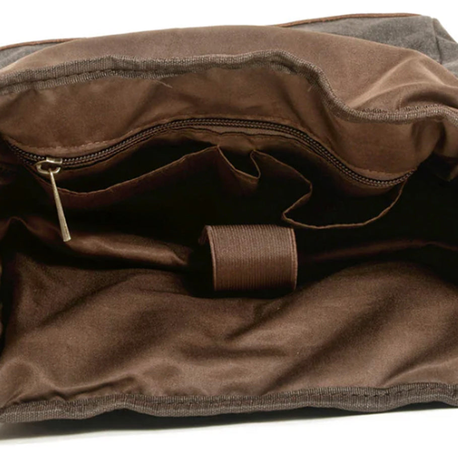 Plecak Rolltop w Stylu Vintage z Woskowanego Płótna | Wodoodporny Plecak na Co Dzień i Podróże