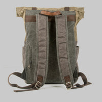 Plecak Rolltop w Stylu Vintage z Woskowanego Płótna | Wodoodporny Plecak na Co Dzień i Podróże