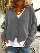 Sweter Kardigan Damski | Luźny Krój | Styl Casual | Całoroczna Warstwa