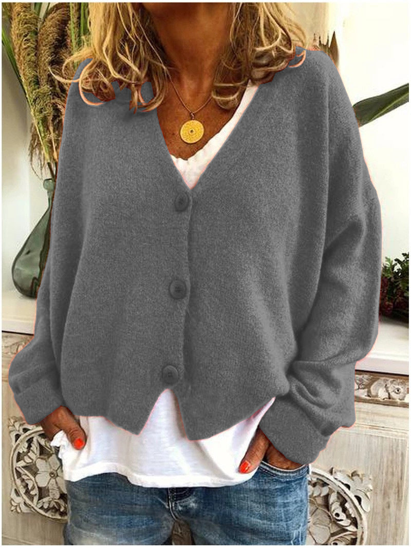 Sweter Kardigan Damski | Luźny Krój | Styl Casual | Całoroczna Warstwa