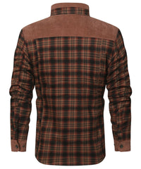 Męska Kurtka Przejściowa w Kratę na Wiosnę | Klasyczna Kurtka Męska