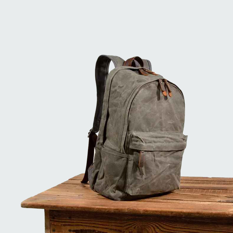 Wodoodporny Plecak Canvas w Stylu Vintage | Plecak na Laptopa i Podróże