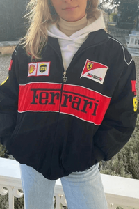 Kurtka Damska Bomberka w Stylu Motorsport | Kurtka Przejściowa na Wiosnę i Jesień