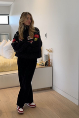 Kurtka Damska Bomberka w Stylu Motorsport | Kurtka Przejściowa na Wiosnę i Jesień