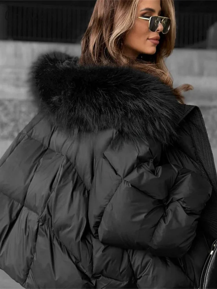 Zimowa kurtka damska z kieszeniami | Ciepła kurtka zimowa damska 