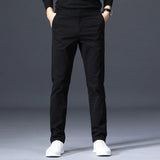 Spodnie męskie slim fit | Elegancki prosty krój | Oddychające i wygodne | Styl casual-smart