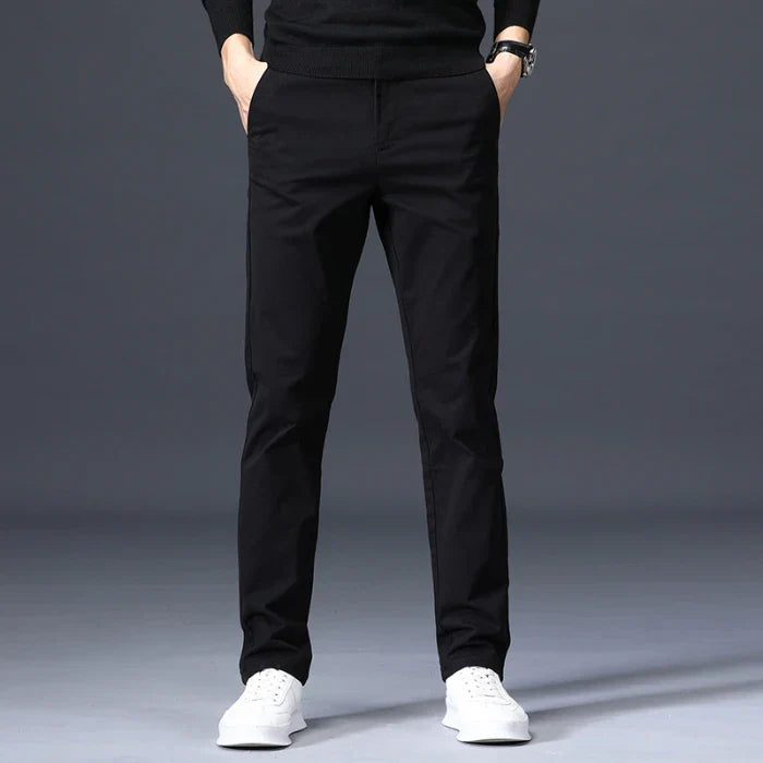 Spodnie męskie slim fit | Elegancki prosty krój | Oddychające i wygodne | Styl casual-smart