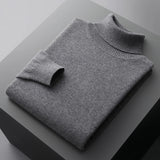Sweter Męski z Golfem | Lekka Dzianina | Jesienna Warstwa | Długi Rękaw