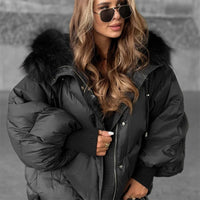 Zimowa kurtka damska z kieszeniami | Ciepła kurtka zimowa damska 