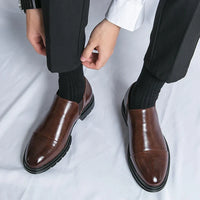 Mokasyny Męskie Slip On | Klasyczne Półbuty Smart Casual