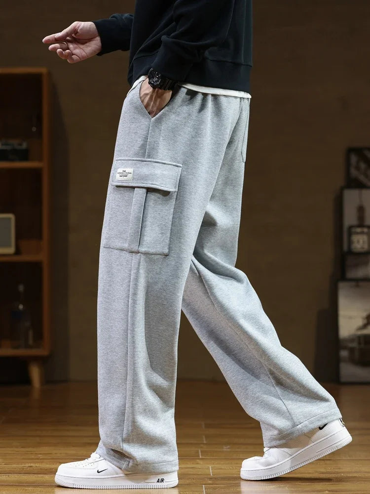 Spodnie dresowe cargo | Luźny krój | Wygodne kieszenie | Styl streetwear