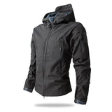 Kurtka Męska Taktyczna Softshell w Moro z Kapturem | Wodoodporna Kurtka Outdoor