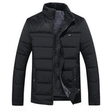 Kurtka Męska Pikowana Zimowa | Ciepła Parka w Stylu Casual