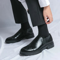 Mokasyny Męskie Slip On | Klasyczne Półbuty Smart Casual