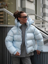 Zimowa kurtka damska z kapturem o pikowanym kroju | Ciepła kurtka zimowa damska 