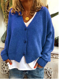 Sweter Kardigan Damski | Luźny Krój | Styl Casual | Całoroczna Warstwa