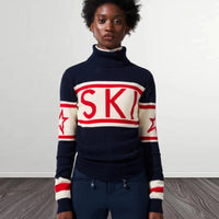 Zimowa kurtka narciarska damska z paskami i bluzkami | Ciepła kurtka zimowa damska