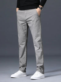 Spodnie męskie slim fit | Elegancki prosty krój | Oddychające i wygodne | Styl casual-smart