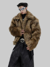 Męska krótka kurtka zimowa z wykładanym kołnierzem | Ciepła kurtka na chłodne dni