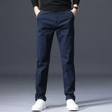 Spodnie męskie slim fit | Elegancki prosty krój | Oddychające i wygodne | Styl casual-smart