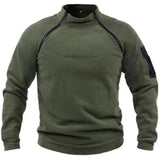 Sweter Męski Polarowy z Półzamkiem i Stójką | Ciepły Zimowy Golf Outdoor