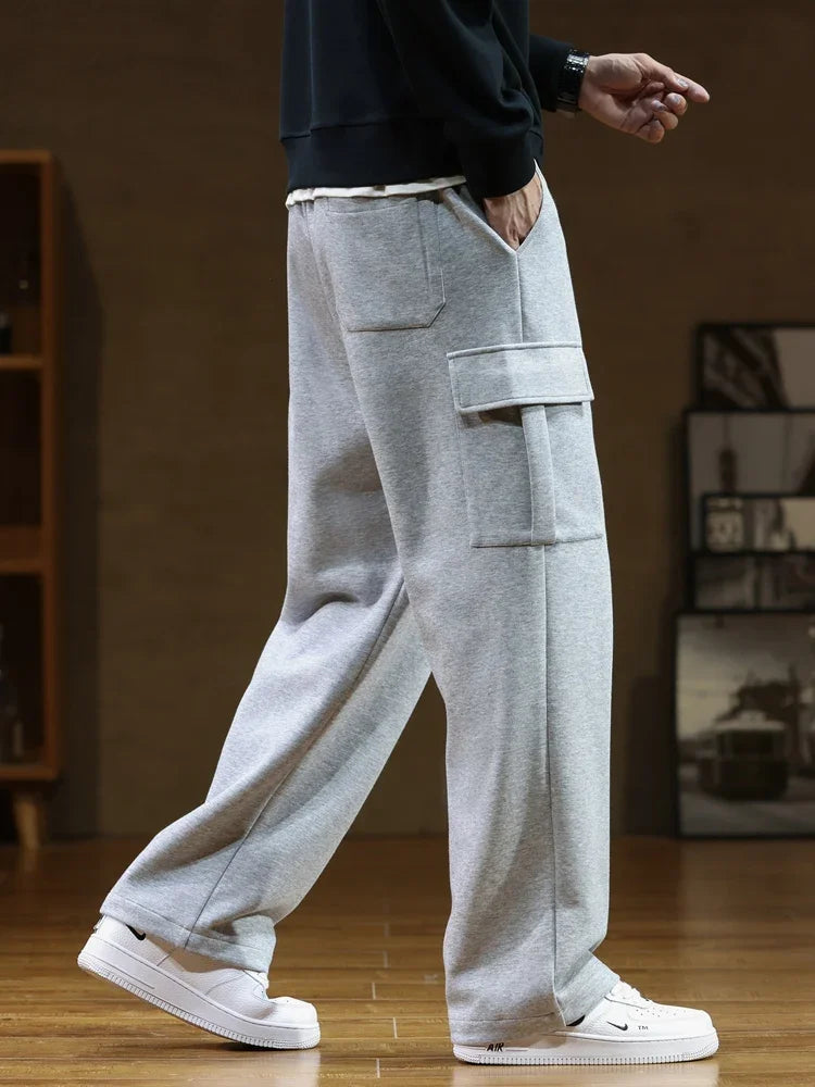 Spodnie dresowe cargo | Luźny krój | Wygodne kieszenie | Styl streetwear