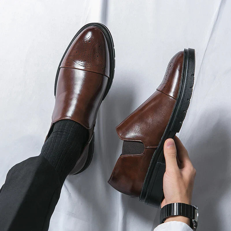 Mokasyny Męskie Slip On | Klasyczne Półbuty Smart Casual