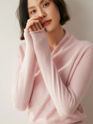 Sweter Damski Kopertowy o Eleganckim Kroju | Klasyczny Sweter Damski