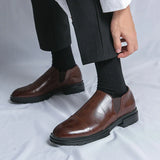 Mokasyny Męskie Slip On | Klasyczne Półbuty Smart Casual