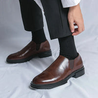 Mokasyny Męskie Slip On | Klasyczne Półbuty Smart Casual