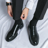 Mokasyny Męskie Slip On | Klasyczne Półbuty Smart Casual