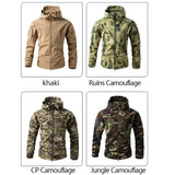 Kurtka Męska Taktyczna w Moro Softshell z Kapturem | Wodoodporna Kurtka Outdoor