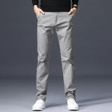 Spodnie męskie slim fit | Elegancki prosty krój | Oddychające i wygodne | Styl casual-smart