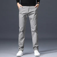 Spodnie męskie slim fit | Elegancki prosty krój | Oddychające i wygodne | Styl casual-smart