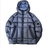 Męska długa kurtka zimowa z kapturem | Wiatrochronna parka na zimę