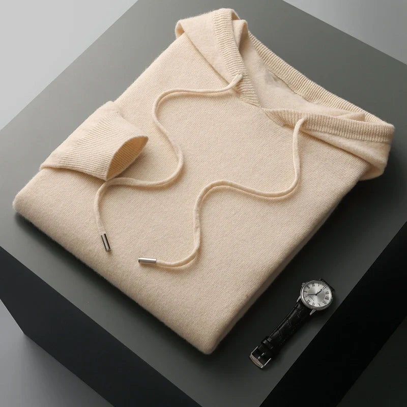 Bluza z Kapturem Męska | Minimalistyczny Styl | Lekka Warstwa | Smukły Krój