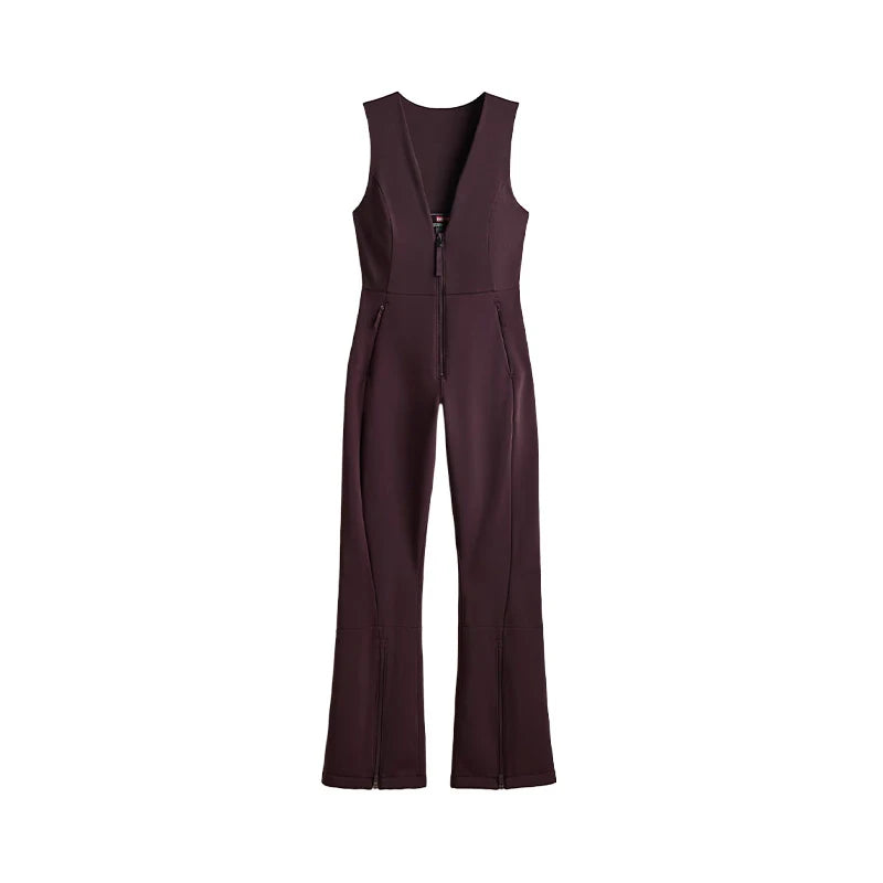 Zimowa kurtka narciarska damska z paskami i bluzkami | Ciepła kurtka zimowa damska