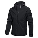 Kurtka Softshell Męska z Kapturem | Lekka Wiatroodporna Kurtka Outdoor