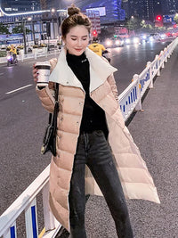 Płaszcz Zimowy Damski w Długim Kroju | Elegancka Kurtka Damska na Zimę