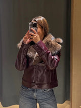 Zimowa kurtka damska z kołnierzem i dopasowanym krojem | Ciepła kurtka zimowa damska 