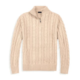 Sweter Męski z Półzamkiem | Styl Smart Casual | Wysoki Kołnierz | Jesienna Warstwa